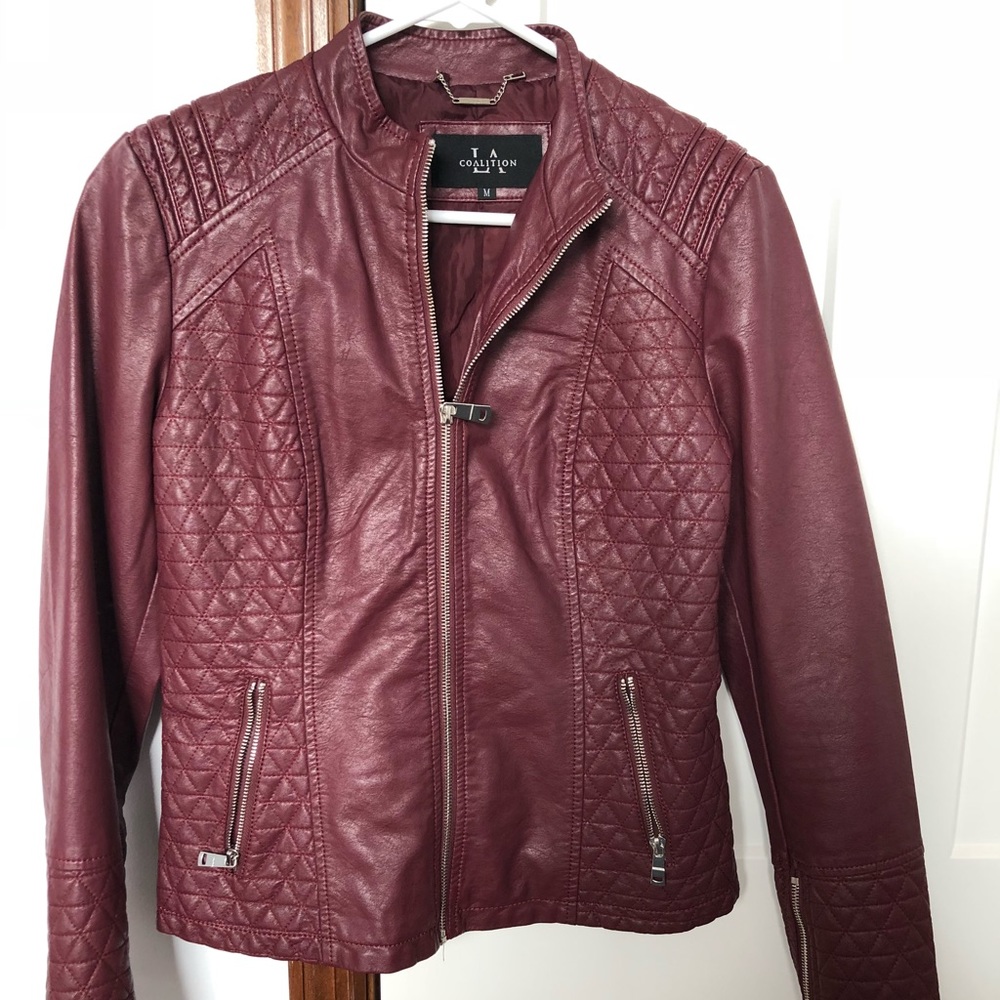 Burgundy Leather jacket